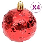 vidaXL Ensemble de boules de Noël 70 Pièces Doré et rouge