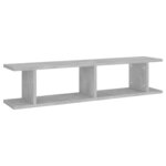 vidaXL Étagères murales 2 Pièces Gris béton 90x18x20 cm bois d'ingénierie