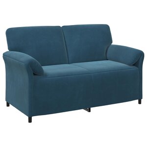 vidaXL Sofa 2 places Bleu 158 x 83 x 95 cm Velours