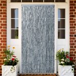 vidaXL Moustiquaire Blanc et gris 90x220 cm Chenille