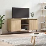 vidaXL Meuble TV chêne sonoma 104x35x50 cm bois d'ingénierie