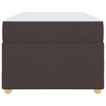 vidaXL Cadre de lit avec matelas Marron foncé 90 x 190 cm tissu