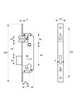 THIRARD - Serrure encast. Intelock trou cylindre pour poignées connectées  inox  axe30mm  entr'axes85mm  carré8  BC - INTELOCK