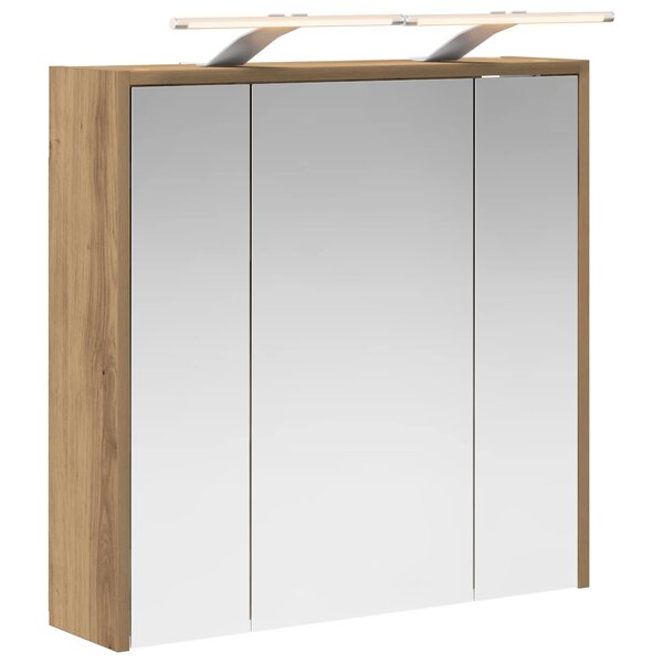 vidaXL Armoire Miroir de Salle de Bain Chêne artisan
