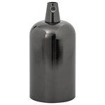 vidaXL Douilles de lampe 2 Pièces noir brillant E27