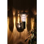 Luxform Lampe solaire murale LED de jardin Reims Acier inoxydable