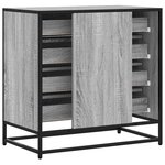 vidaXL Commode sonoma gris 70x41x70 cm bois d'ingénierie