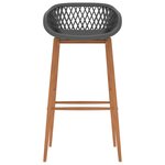 vidaXL Ensemble de bar 7 Pièces Blanc et gris