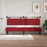vidaXL Tête de lit suspendue Bordeaux Simili cuir