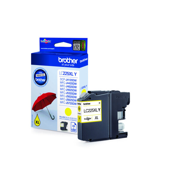Cartouche jet d'encre lc225xly hc jaune (11ml) brother