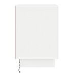 vidaXL Table de chevet avec lumières LED Blanche 39x34 5x50 cm
