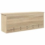 vidaXL Porte-manteau mural avec étagère Chêne sonoma 80 x 20 x 30 cm