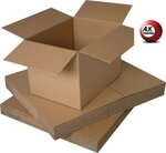 Lot de 10 boîtes carton emballage caisse carton 300 x 200 x 150 mm double canelure solide