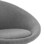 Vidaxl chaises pivotantes à manger lot de 2 gris clair tissu
