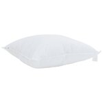 vidaXL Oreillers 2 Pièces Blanc 65 x 65 cm 130gsm 100  coton