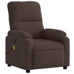 vidaXL Fauteuil inclinable de massage électrique marron