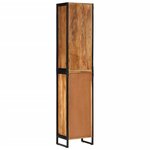 vidaXL Armoire de salle de bain 40x27x190 cm bois massif d'acacia