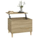 vidaXL Table basse Chêne sonoma 60x44 5x45 cm Bois d'ingénierie