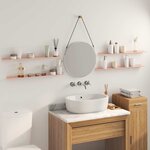 vidaXL Étagère flottante 4 Pièces Rose 80 x 9 x 2 5 cm Acier