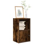 vidaXL Bibliothèque chêne fumé 31x24x52 cm bois d'ingénierie