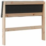 vidaXL Tête de lit capitonnée Gris foncé 100 cm Pin massif