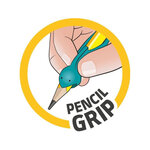 Blister de 2 Crayons de papier JUNGLE fever avec gomme et Guide-Doigt MAPED