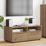 vidaXL Meuble TV Chêne artisanal 100 x 48 x 43 cm Bois d'ingénierie