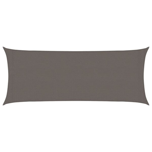 vidaXL Voile d'ombrage 160 g/m² Anthracite 2x4 5 m PEHD