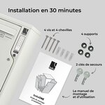 Boîte aux lettres et colis 2-en-1 connectée Boks One (RAL 9010)