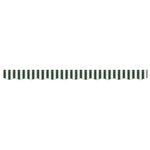 vidaXL Lambrequin de rechange pour 3 m Rayures vertes et blanches
