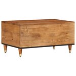 vidaXL Table basse 80x50x40 cm bois de manguier massif