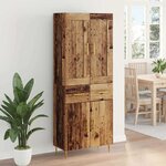 vidaXL Haut Armoire Bois Ancien 69 5 x 34 x 180 cm Bois d'ingénierie