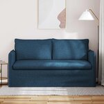 vidaXL Canapé Bleu 156 x 82 x 85 cm tissu