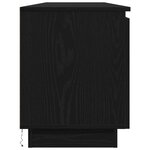 vidaXL Meuble TV Chêne noir 180 x 38 x 49 cm Bois d'ingénierie