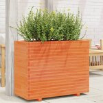 vidaXL Jardinière cire marron 90x40x72 cm bois de pin massif