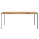 vidaXL Table de salle à manger 180x90x75 cm en bois massif d'acacia