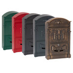 Boîte aux lettres style rétro - classique  Residencia D-2151/R  Aluminium  Rouge
