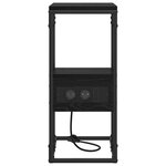 vidaXL Cabinet de chevet Chêne noir 41 5 x 26 x 60 5 cm