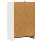 vidaXL Armoire à chaussures Blanc 60x35x92 cm Bois d’ingénierie
