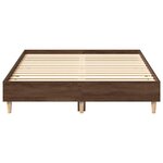 vidaXL Cadre de lit sans matelas chêne marron 120x190 cm