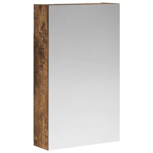 vidaXL Armoire Miroir de Salle de Bain Chêne fumé 30 x 10 5 x 50 cm
