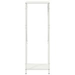 vidaXL Portant de bois chauffage blanc 34x25x100 cm