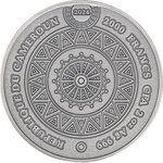 COMANCHE Tribal Spirit 2 Once Argent Monnaie 2000 Francs Cameroon 2024