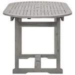 vidaXL Table à dîner de jardin (120-170)x80x75 cm Bois d'acacia massif