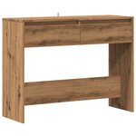 vidaXL Table console chêne artisanal 100x35x76 5 cm bois d'ingénierie