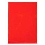 Etui Carton De 100 Pochettes Coin Pvc Lisse Haute Résistance 13/100e - A4 - Rouge - Exacompta