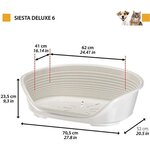 Panier-Corbeille Siesta Deluxe Taille 10 - 93 5 x 68 x 28 5 cm - Blanc