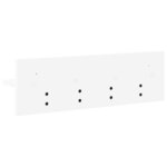 vidaXL Porte-manteau mural Blanc 60 x 10.5 x 18 cm Bois d'ingénierie
