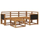 vidaXL Ensemble de canapés d'extérieur 5 pc Naturel