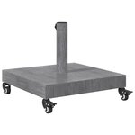 vidaXL Socles de parasol d'extérieur Bois foncé 45 x 45 x 32 cm